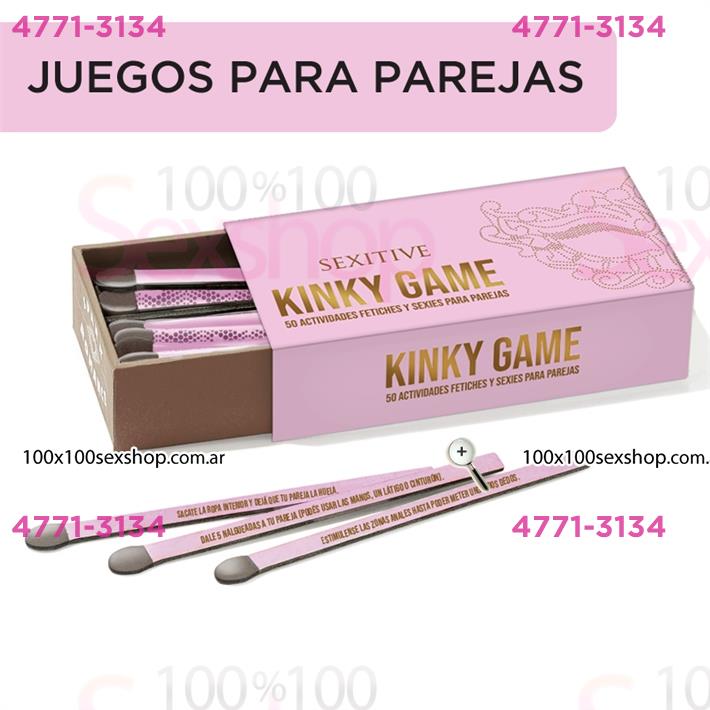 Cód: CA JUE GLO13 - Kinky Game juego de 50 actividades sexuales para pareja - $ 8900